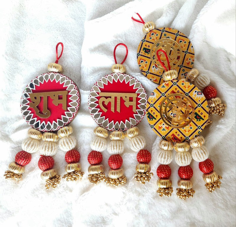 Reversible Shubh Labh Hangings 2