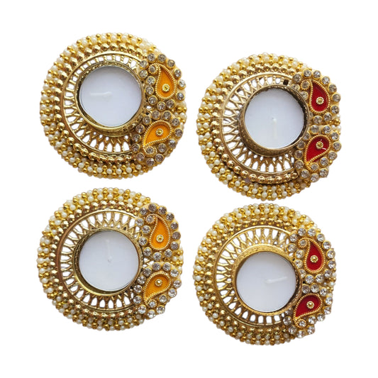 Paisley Tea Light Holder / Diya Set Of 2