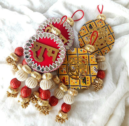 Reversible Shubh Labh Hangings 2