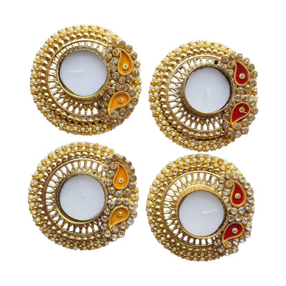 Paisley Tea Light Holder / Diya Set Of 2